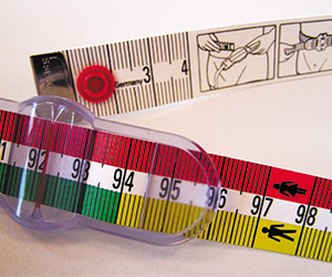 Close up of Waist Measuring Tape